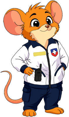 Docteur Grignotte, mascotte de la Croix Blanche